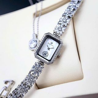 ĐỒNG HỒ NỮ CAO CẤP SANG TRỌNG RODAL MẶT CN DÂY PHA LÊ