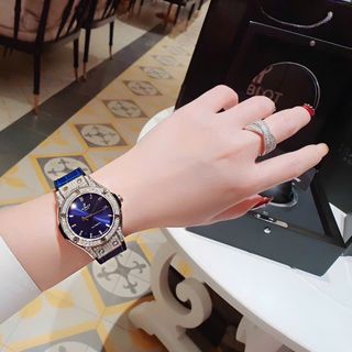 ĐỒNG HỒ NAM NỮ CAO CẤP HUPLOT CAO SU BỌC DA AUTOMATIC