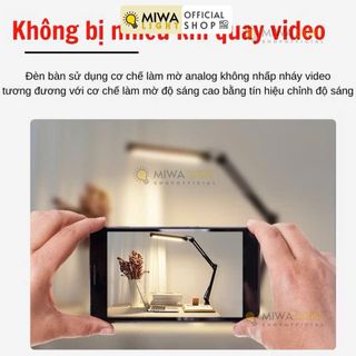 đèn led kẹp bàn  kẹp sắt 3 chế độ ánh sáng xoay gập cánh tay đèn