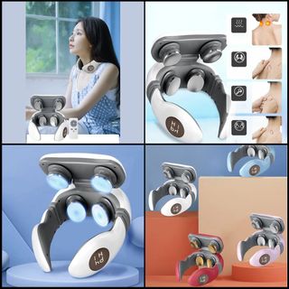 Máy massage cổ 4 đầu H62 Có Màn hình + Điều khiển