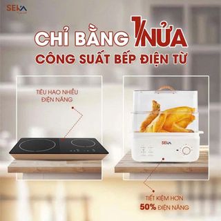 NỒI HẤP ĐIỆN 2 TẦNG 6IN1 SEKA SK6610 CAO CẤP