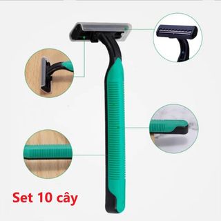 Set 10 dao cạo râu đen