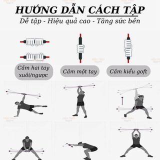 Thanh rung tập thể lực thế hệ mới – giúp siết cơ, tăng sức bền và cải thiện vóc dáng ngay tại nhà.