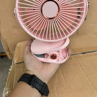 Quạt Tích Điện Kẹp Để Bàn Size To