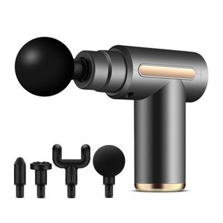 Súng massage 4 đầu Nút bấm Lõi Đồng (không LOGO - T40) Fascical Gun