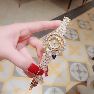 ĐỒNG HỒ NỮ CHÍNH HÃNG FUNMEI F2073 DÂY VÀNG FULLBOX TEM HÃNG