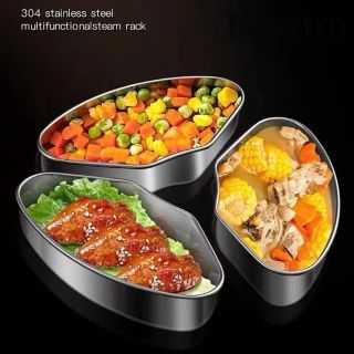 Lưới hấp nồi cơm điện, Khay hấp chia hình quạt, Hộp hấp bằng thép không gỉ thực tế Hộ gia đình