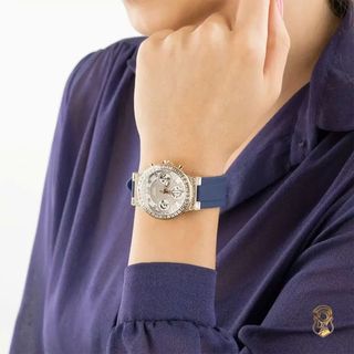 ĐỒNG HỒ NỮ CAO CẤP GUET MẶT CHONOGRAP TRÒN DÂY CAO SU