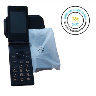 Điện thoại nắp gập màu đen FasHioru 4G dành cho người già học sinh - sinh viên