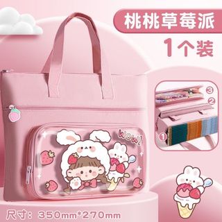 Túi Học Thêm - clip  Chất liệu: chống thấm nước  Kích thướt: 35cm*27cm  Màu sắc: hồng, xanh, tím