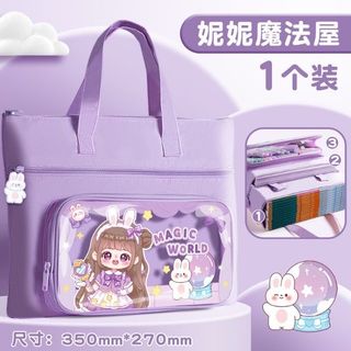Túi Học Thêm - clip  Chất liệu: chống thấm nước  Kích thướt: 35cm*27cm  Màu sắc: hồng, xanh, tím