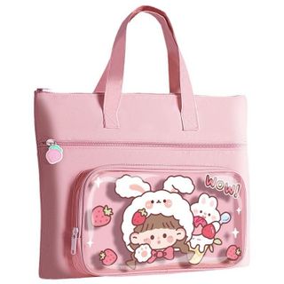 Túi Học Thêm - clip  Chất liệu: chống thấm nước  Kích thướt: 35cm*27cm  Màu sắc: hồng, xanh, tím
