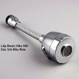 ĐẦU VÒI NỐI RỬA CHÉN TĂNG ÁP XOAY 360 ĐỘ