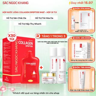 Nước Uống Collagen Dipeptide Sắc Ngọc Khang [Hộp 30 Túi] TẶNG 1 Trong 3 Món Bất Kỳ