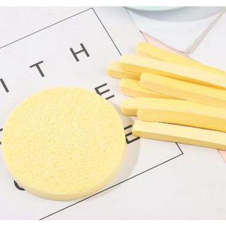 Bông nở rửa mặt bọt biển 12 miếng, Miếng nở rửa mặt bọt biển dạng nén, miếng rửa mặt làm sạch sâu - HL088