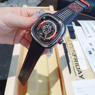 ĐỒNG HỒ NAM SIÊU CẤP SEVEN PRIDAY MÁY AUTOMATIC XANH ĐỎ FULLBOX DÂY