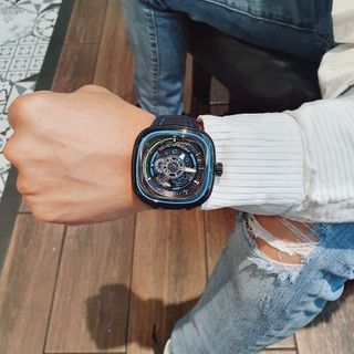 ĐỒNG HỒ NAM SIÊU CẤP SEVEN PRIDAY MÁY AUTOMATIC XANH ĐỎ FULLBOX DÂY