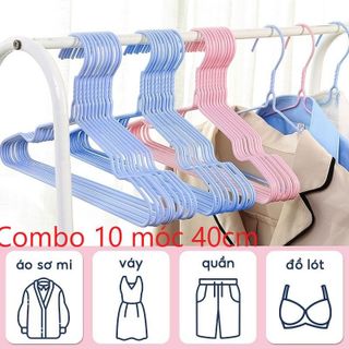 Combo 10 móc quần áo người lớn 40cm