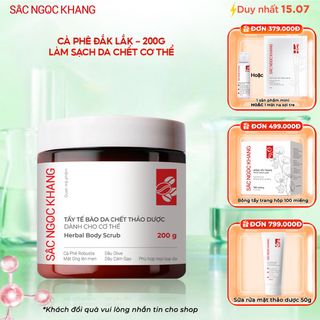Tẩy Tế Bào Chết Cà Phê Cho Cơ Thể [Hộp 200g]