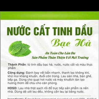 NƯỚC CẤT TINH DẦU BẠC