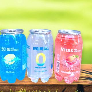 SODA VTALK HÀN QUỐC VỊ TRÁI CÂY LON 350ML