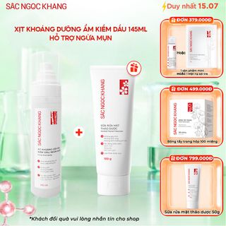 Xịt Khoáng Cấp Ẩm, Kiềm Dầu, Ngừa Mụn