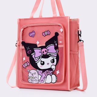 Túi Học Thêm Kuromi  Chất liệu: polyester  Kích thướt: 35cm*30cm*13cm  Màu sắc: hồng