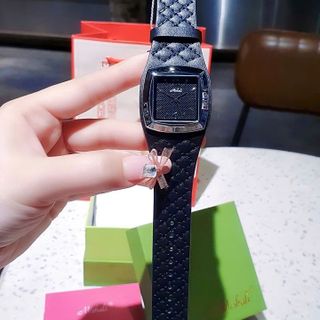 ĐỒNG HỒ NỮ CHÍNH HÃNG MISHALI DÂY DA BẢNG VÒNG TAY FULLBOX