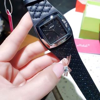 ĐỒNG HỒ NỮ CHÍNH HÃNG MISHALI DÂY DA BẢNG VÒNG TAY FULLBOX