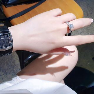 ĐỒNG HỒ NỮ CHÍNH HÃNG MISHALI DÂY DA BẢNG VÒNG TAY FULLBOX