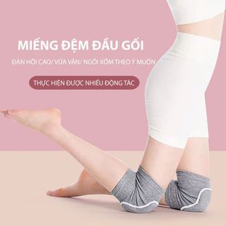 Băng gối bảo vệ lót bọt biển Aolikes chính hãng, Đai cuốn bảo vệ đầu gối tập yoga, gym - SP071