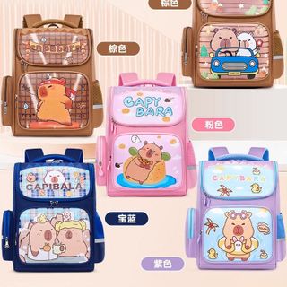 Balo Chống Gù CapyBara ( size lớn 42cm*31cm*18cm)  Chất liệu: vải oxford, polyester  Kích thước: 42cm*31cm*18cm  Màu sắc: xanh đen, nâu, hồng, tím