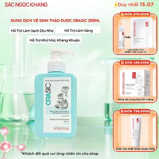 Dung Dịch Vệ Sinh Thảo Dược Orasic [Chai 200ml]