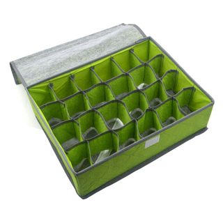Hộp đựng đồ lót 24 ô màu xanh lá