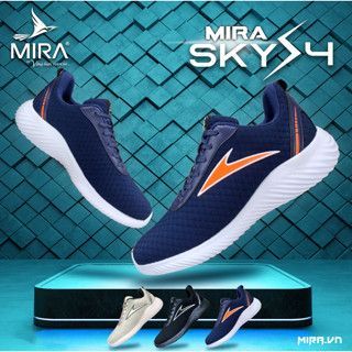 Giày đi bộ MIRA SKY 4. Thiết kế ôm chân. Bề mặt thoáng khí. Logo ép cắt độc đáo. Đế Falcon siêu nhẹ