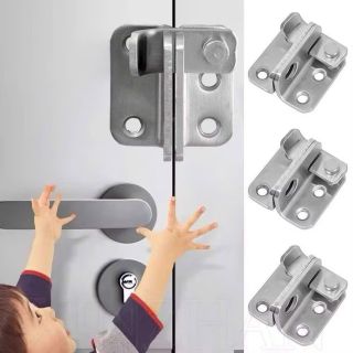 Chốt Khóa Cửa Tủ Inox 304 Chống Trộm - Khóa Cài Cửa Loại Lớn, Bền Chắc, Dễ Lắp Đặt Tại Nhà