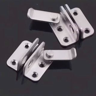 Chốt Khóa Cửa Tủ Inox 304 Chống Trộm - Khóa Cài Cửa Loại Lớn, Bền Chắc, Dễ Lắp Đặt Tại Nhà