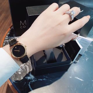 SALE BỎ MẪU ĐỒNG HỒ NAM NỮ TRUNG CẤP MÔDAĐÔ DÂY DA ĐEN