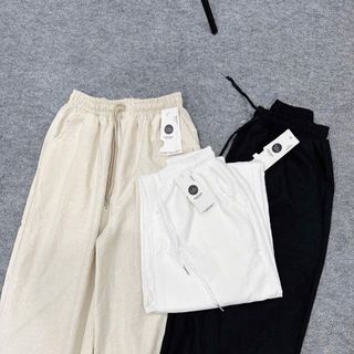 Quần Ống Suông Rộng Dây Rút Linen Cotton Form Đẹp – Vải Mềm Mát Sang Chảnh