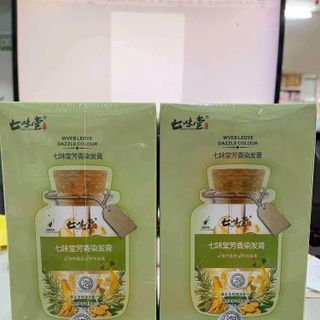 Dầu gội nhuộm màu tóc phủ bạc Thảo Dược Qiweitang -(30ml x 10 gói)