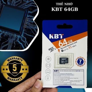 Thẻ Nhớ MicroSD KBT 64GB 95Mb/S Class 10 V30
