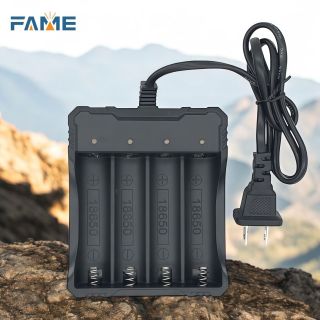 Đế Sạc 404A- Bộ Sạc Pin 18650 Sạc Ngược Được, LI-ION CHARGER 4 Khe Sạc 3.7V-4.2V Có Đèn Báo,Tự Ngắt Khi Sạc Đầy (KHÔNG GỒM PIN)