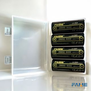 Pin sạc 26650 FAME 3.7-4.2V 5000mAh, Pin mới, cell pin 26650 dung lượng cao cho sạc dự phòng, đèn pin siêu sáng...
