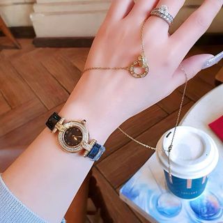 SET ĐỒNG HỒ NỮ SIÊU CẤP CATIOR DÂY DA MÁY THUỴ