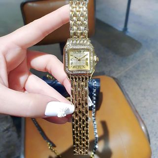 SALE BỎ MẪU ĐỒNG HỒ NỮ THỜI TRANG CATIƠR MẶT VUÔNG VIỀN HỘT MINI