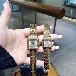 SALE BỎ MẪU ĐỒNG HỒ NỮ THỜI TRANG CATIƠR MẶT VUÔNG VIỀN HỘT MINI