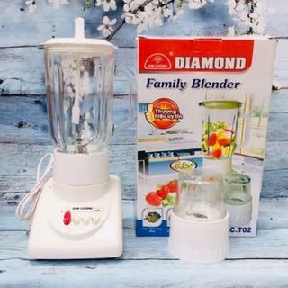 MÁY XAY SINH TỐ 2 CỐI THỦY TINH KIM CƯƠNG KC T02