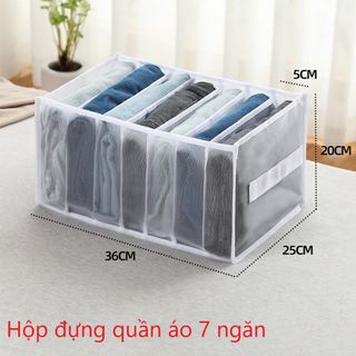 Hộp đựng quần áo 7 ngăn