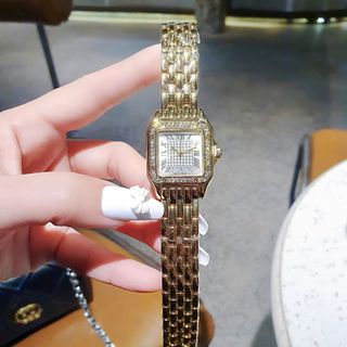 SALE BỎ MẪU ĐỒNG HỒ NỮ THỜI TRANG CATIƠR MẶT VUÔNG VIỀN HỘT MINI