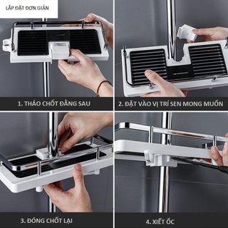 Kệ để đồ đỡ vòi sen nhà tắm